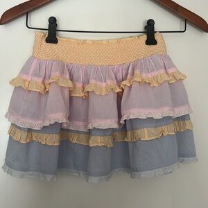 Love Shack Fancy Girls Cotton Ambrosia Garden Billie Skirt - Size 8/9 yr